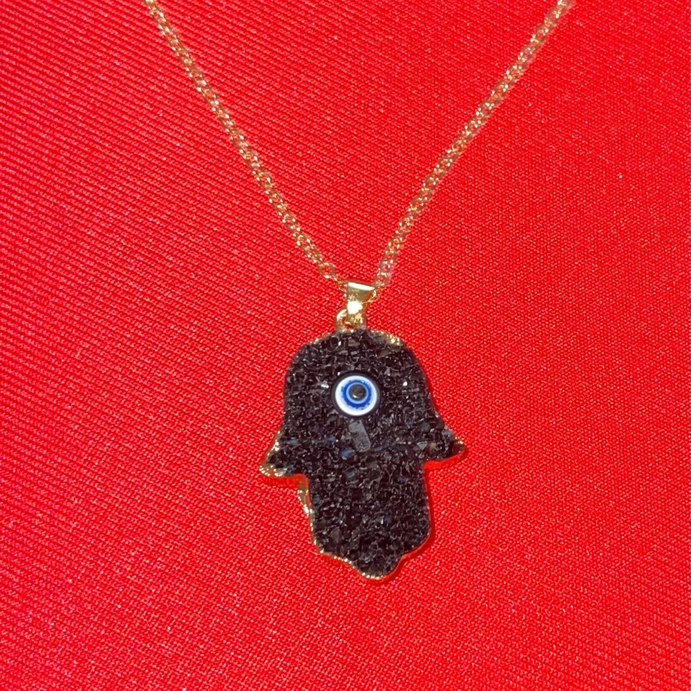 Hamsa hand necklace